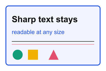 Graphic with text stored as PNG, perfectly crisp